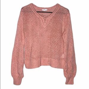 Club Monaco‎ Cotton Fishnet Sweater